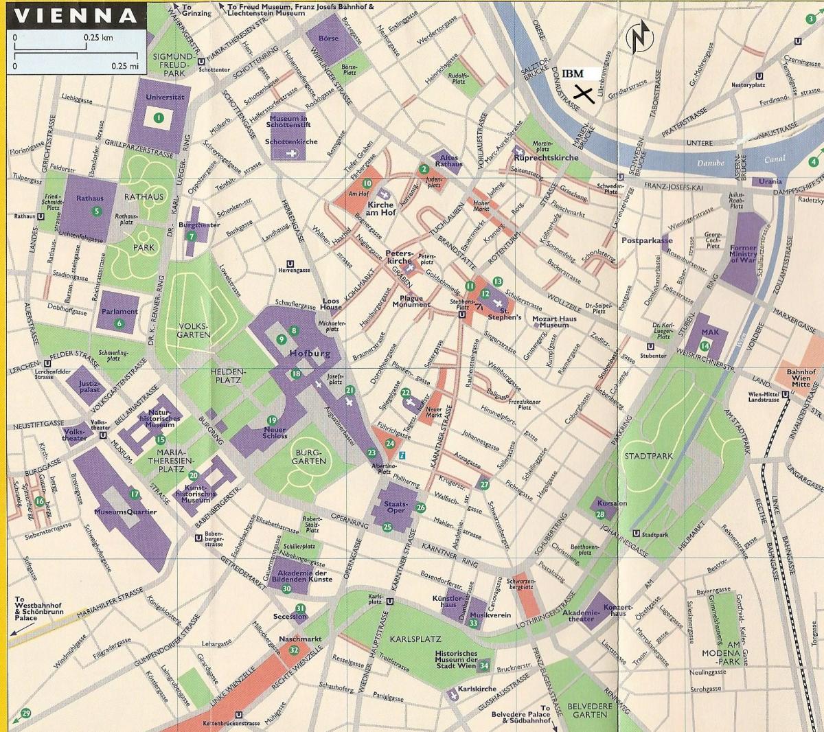 Kaart kaubamajad Viinis 