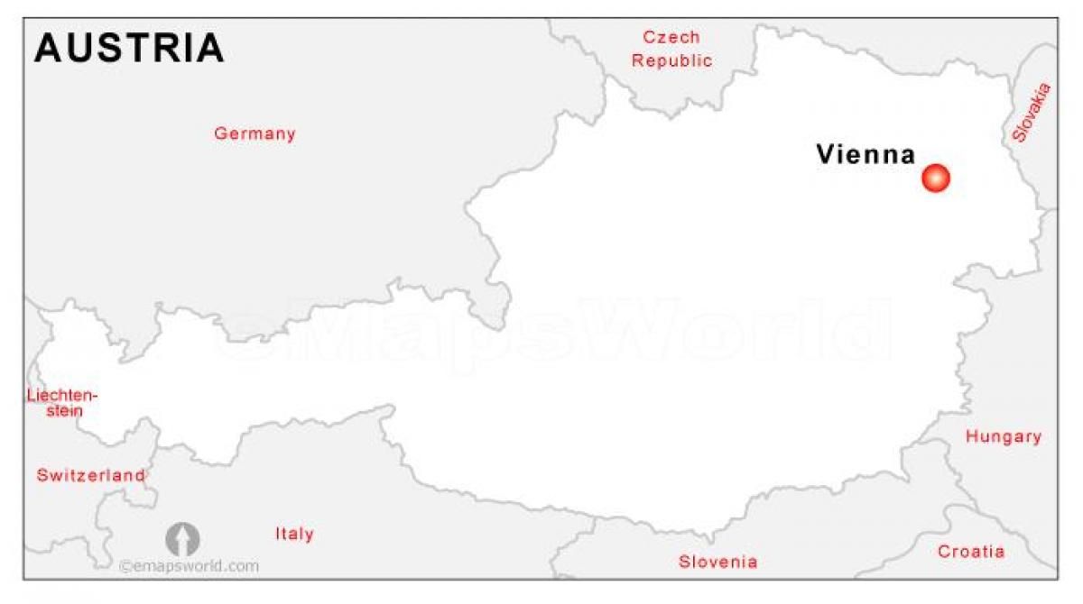 Kaart Austria pealinnas