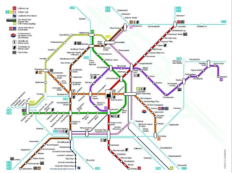 Viini metro station kaart
