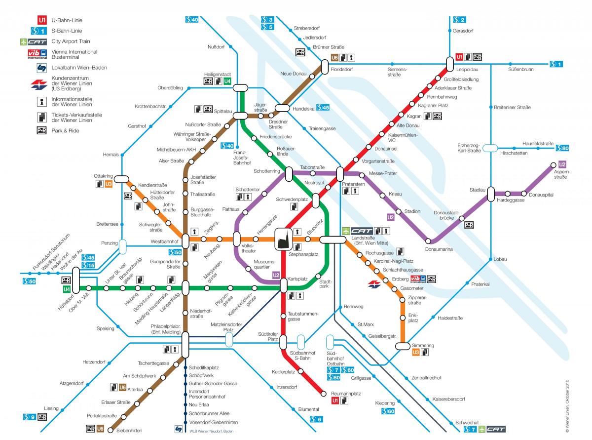 Viini Austria metroo kaart