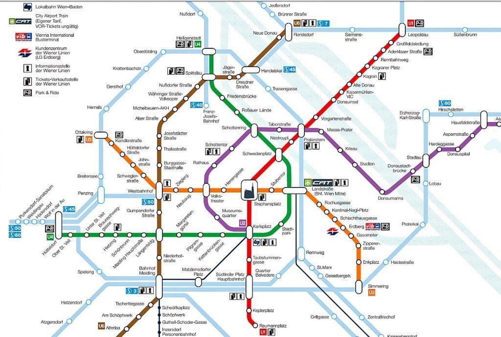 Viini metroo kaart