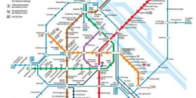 Viini metroo kaart täissuuruses
