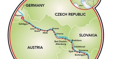 Passau Viini bike kaart