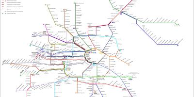 Viini strassenbahn kaart
