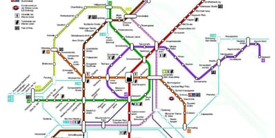 Viini metro station kaart