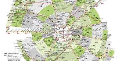 Kaart Viini metroo tsooni 100